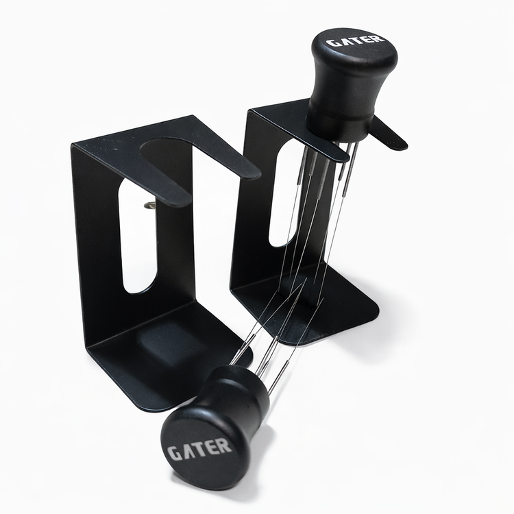 نیدل قهوه ۵ سوزنه فنری با دسته آلومینیومی و استند فلزی رنگ الکترواستاتیک